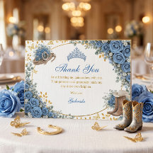 Västerländska blå rosor gyllene land Quinceañera