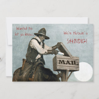 Västerländska / Cowboy-festligor Inbjudningar