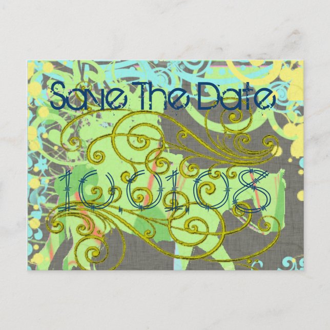 Västerländska hästar med virvlar Spara datum vykor Meddelande Vykort (Framsida)