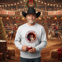 Västerländska Santa Yee Haw Det är jul