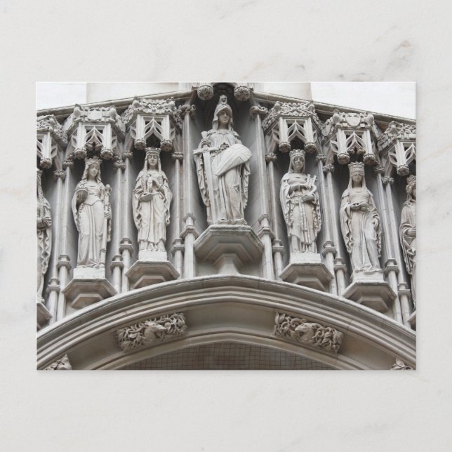 västerminster abbey-arkitektur britain byggnad vykort (Framsida)