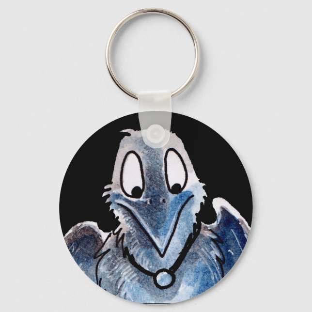 Västern i Raven Keychain Nyckelring (Framsida)