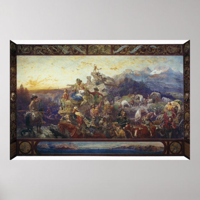 Västerut imperiets gång poster (Framsidan)