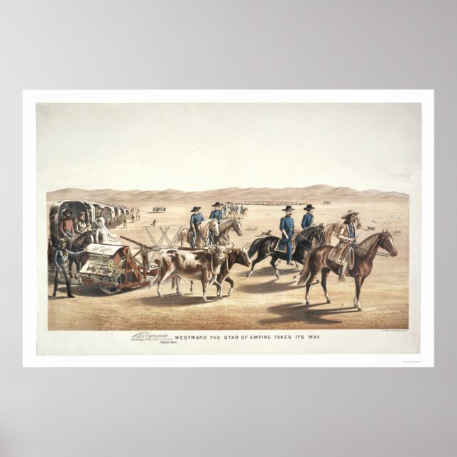 Västerut imperiets stjärna tar sin väg poster (Framsidan)