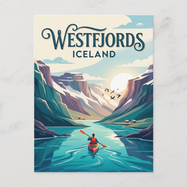 Västfjordarna Island Vykort (Framsida)
