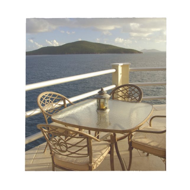 Västindien, Amerikanska Jungfruöarna, St. Thomas.  Anteckningsblock (Framsida)