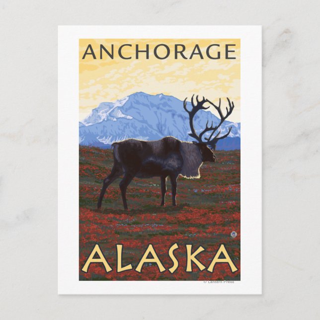 Västindien - Anchorage, Alaska Vykort (Framsida)