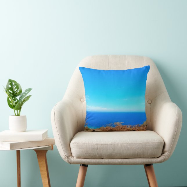 Västindien Azure Bliss - Ocean View Dekorativ kudd Kudde (Stol)