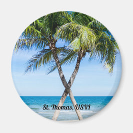 Västindien Beach Island Life Snäckors DIY Photo Magnet