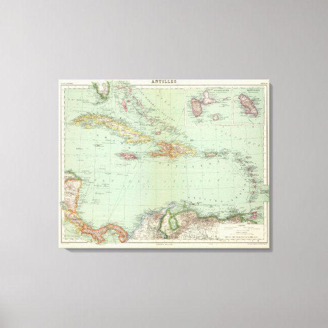 Västindien Canvastryck (Framsida)