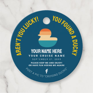 Västindien Cruise Anka Gåvor Etiketter