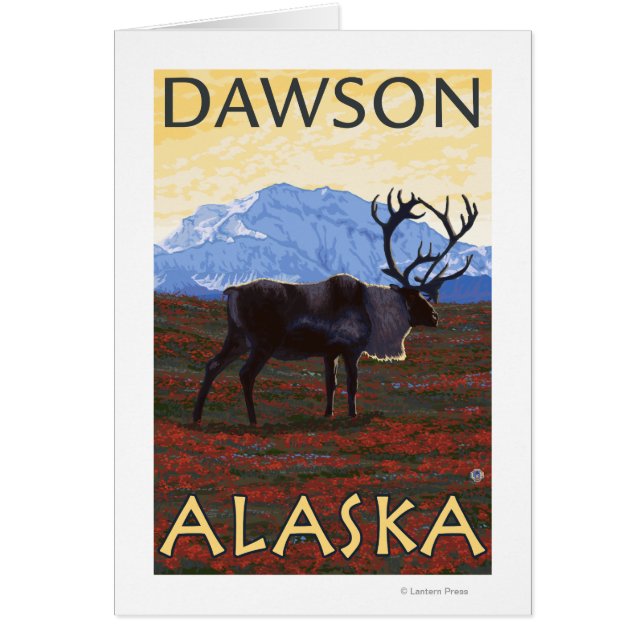 Västindien - Dawson, Alaska Hälsningskort (Framsidan)