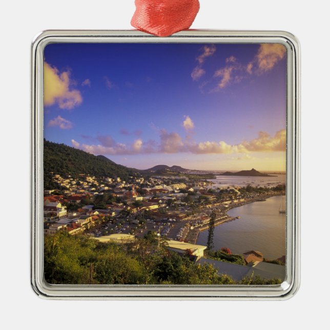 Västindien, Fransk Väster Indies, St. Martin. Julgransprydnad Metall (Framsidan)