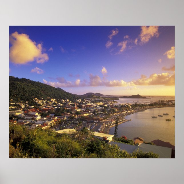 Västindien, Fransk Väster Indies, St. Martin. Poster (Framsidan)