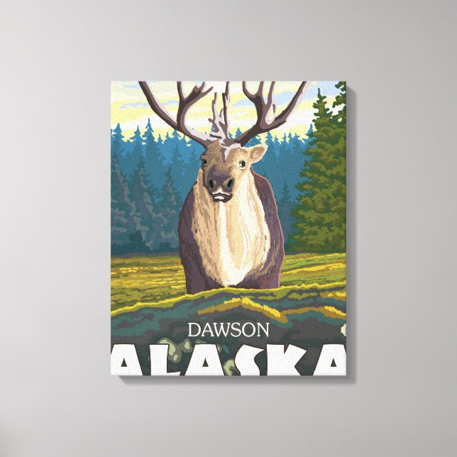 Västindien i Vilden - Dawson, Alaska Canvastryck (Framsida)