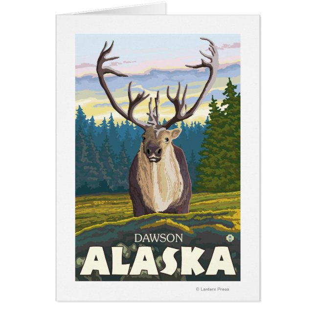 Västindien i Vilden - Dawson, Alaska Hälsningskort (Framsidan)