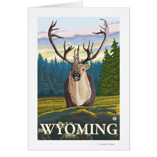 Västindien i Vilden - Wyoming Hälsningskort (Framsidan)