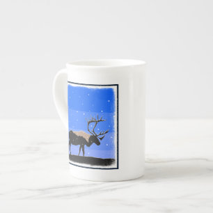 Västindien i Winter - Original Wildlife Art Benporslin Mugg
