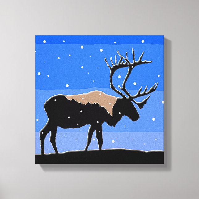 Västindien i Winter - Original Wildlife Art Canvastryck (Framsida)