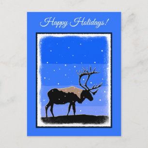 Västindien i Winter - Original Wildlife Art Helg Vykort