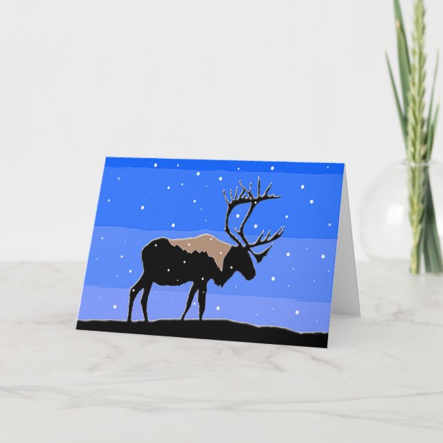 Västindien i Winter - Original Wildlife Art Helgkort (Framsida)
