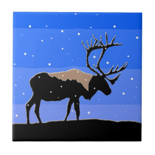 Västindien i Winter - Original Wildlife Art Kakelplatta