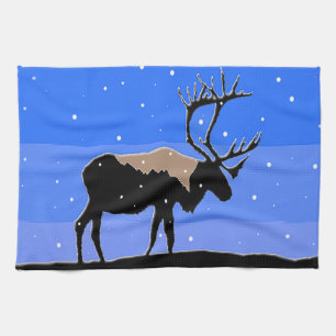 Västindien i Winter - Original Wildlife Art Kökshandduk