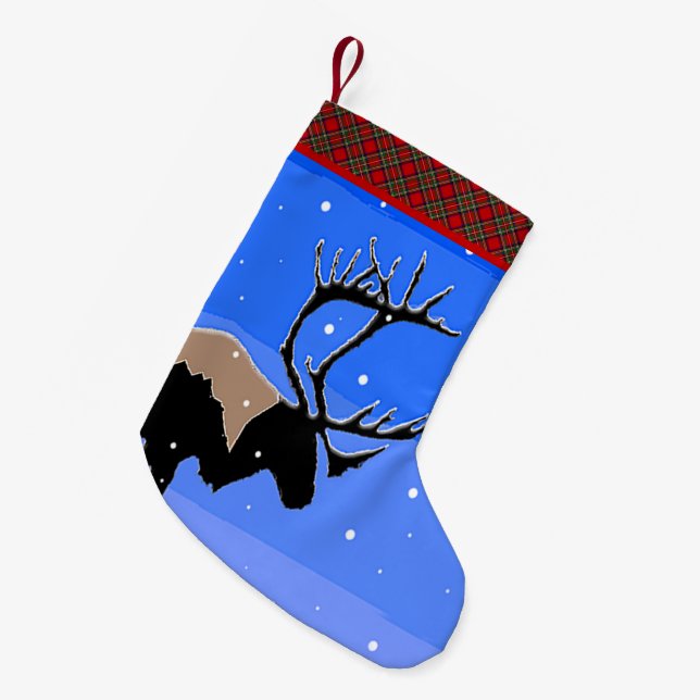 Västindien i Winter - Original Wildlife Art Liten Julstrumpa (Framsidan (Hängande))