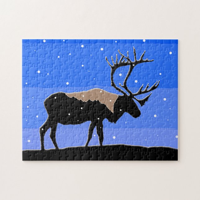 Västindien i Winter - Original Wildlife Art Pussel (Horisontell)