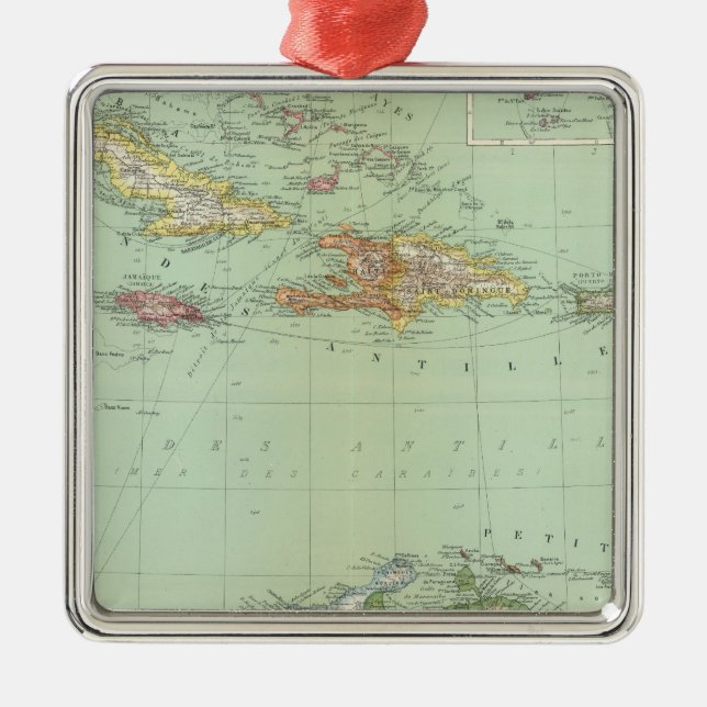 Västindien Julgransprydnad Metall (Framsidan)