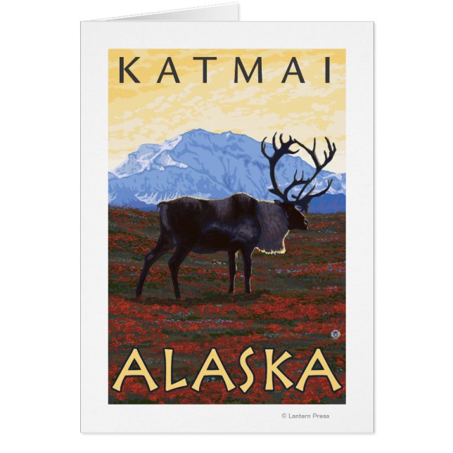 Västindien - Katmai, Alaska Hälsningskort (Framsidan)