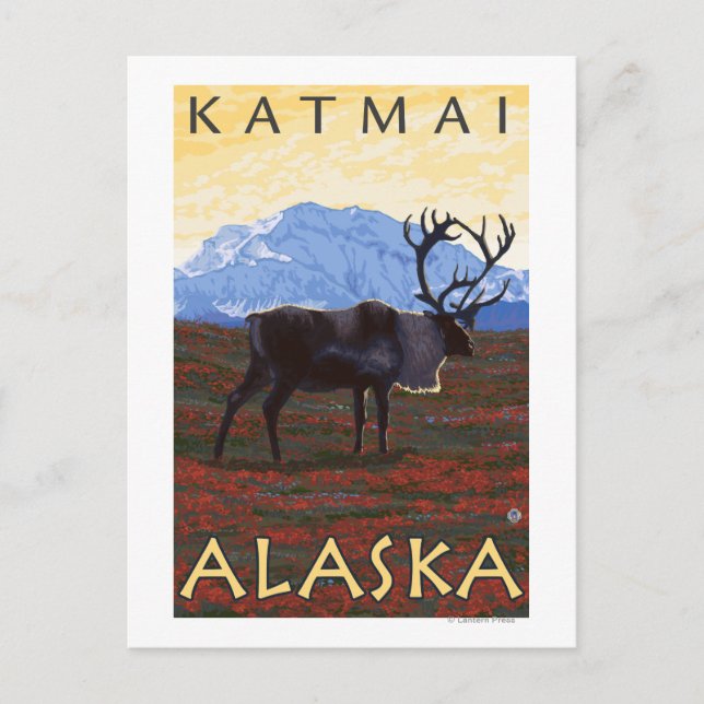 Västindien - Katmai, Alaska Vykort (Framsida)