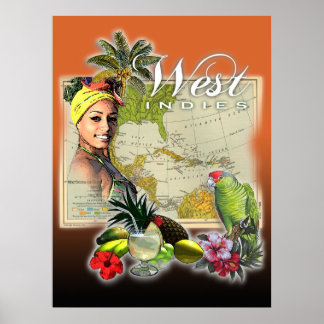 Västindien Poster