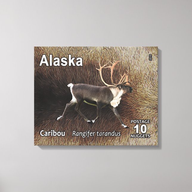 Västindien (renare) - Alaska Postage Canvastryck (Framsida)
