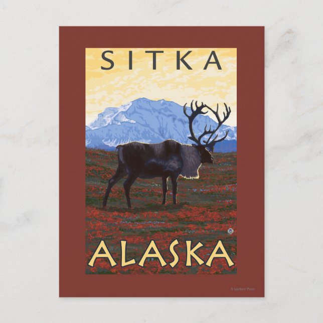 Västindien - Sitka, Alaska Vykort (Framsida)