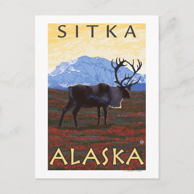 Västindien - Sitka, Alaska Vykort (Framsida)