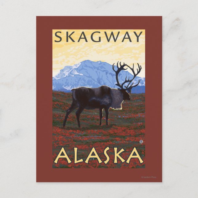 Västindien - Skagway, Alaska Vykort (Framsida)