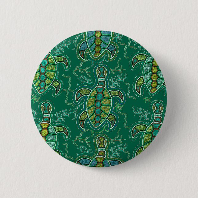 Västindien Tortuga Knapp (Framsida)