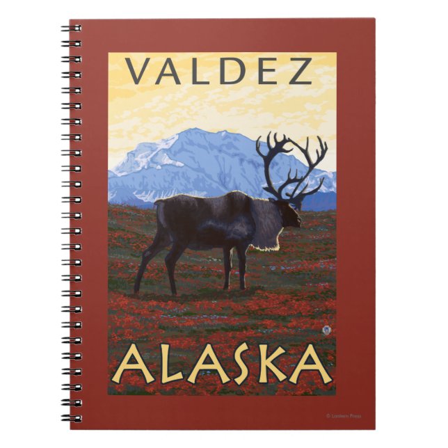 Västindien - Valdez, Alaska Anteckningsbok (Framsidan)
