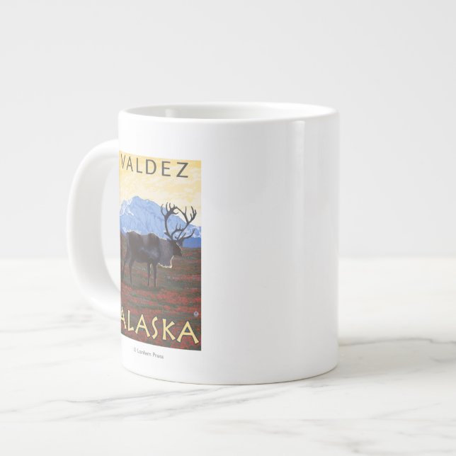 Västindien - Valdez, Alaska Jumbo Mugg (Framsida vänster)