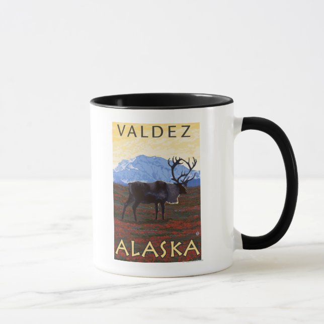 Västindien - Valdez, Alaska Mugg (Höger)
