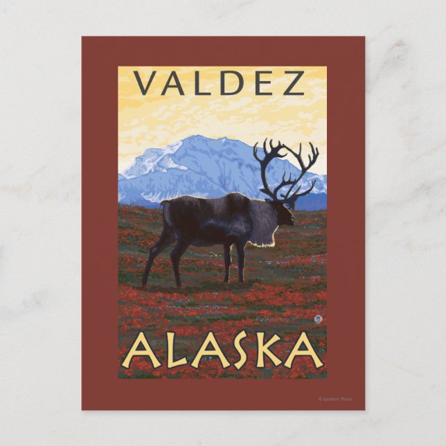 Västindien - Valdez, Alaska Vykort (Framsida)
