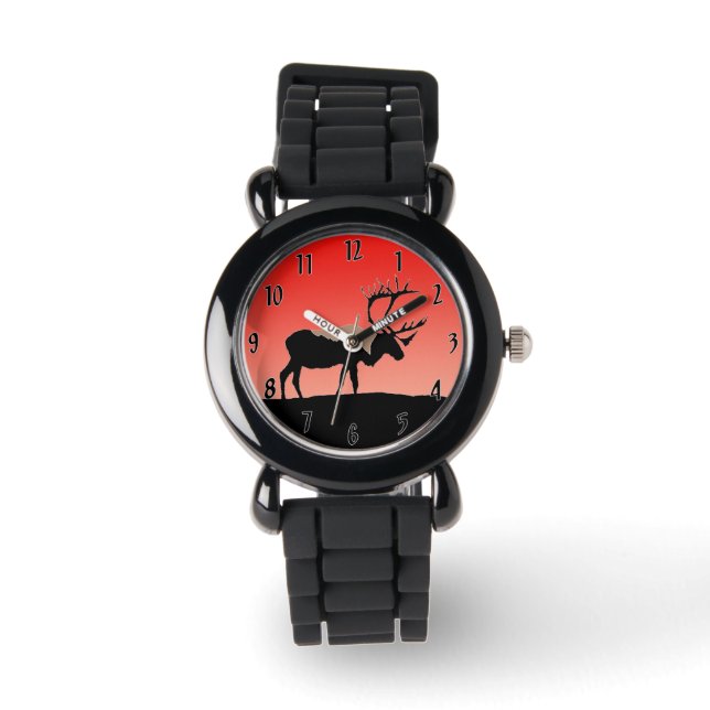 Västindien vid Sunset - Original Wildlife Art Armbandsur (Framsida)