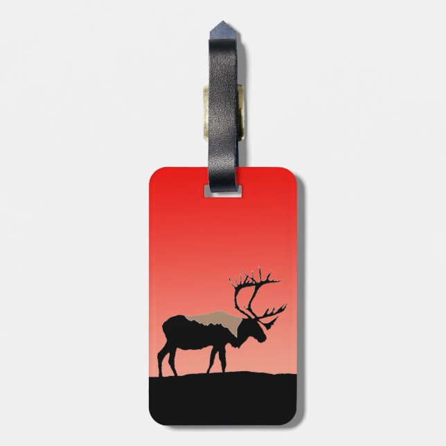 Västindien vid Sunset - Original Wildlife Art Bagagebricka (Baksidan Lodrät)