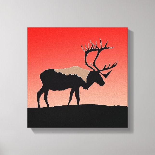 Västindien vid Sunset - Original Wildlife Art Canvastryck (Framsida)