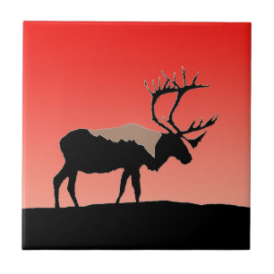 Västindien vid Sunset - Original Wildlife Art Kakelplatta