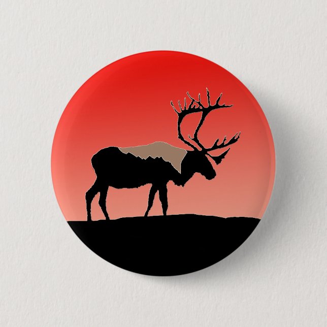 Västindien vid Sunset - Original Wildlife Art Knapp (Framsida)
