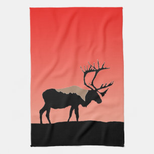 Västindien vid Sunset - Original Wildlife Art Kökshandduk