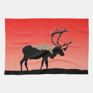 Västindien vid Sunset - Original Wildlife Art Kökshandduk