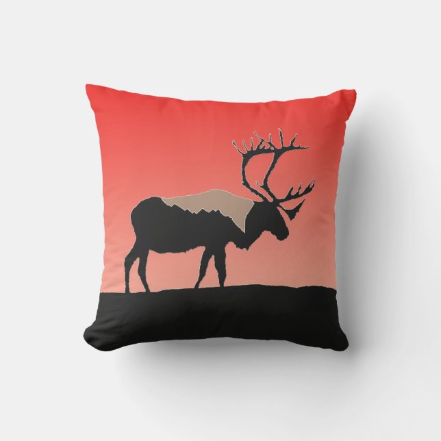Västindien vid Sunset - Original Wildlife Art Kudde (Framsida)